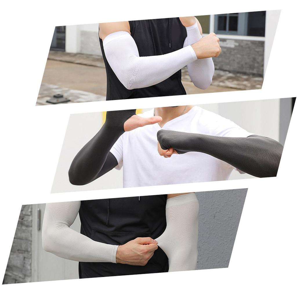 Sun Protection Cooling Arm Sleeves for Female Male Outdoor Activity Cooling Sleeves High Absorbent Ice Silk Arm Cover