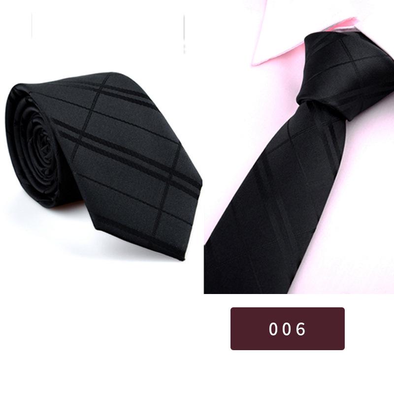 Men's Korean Style Polyester 6cm Business Ties