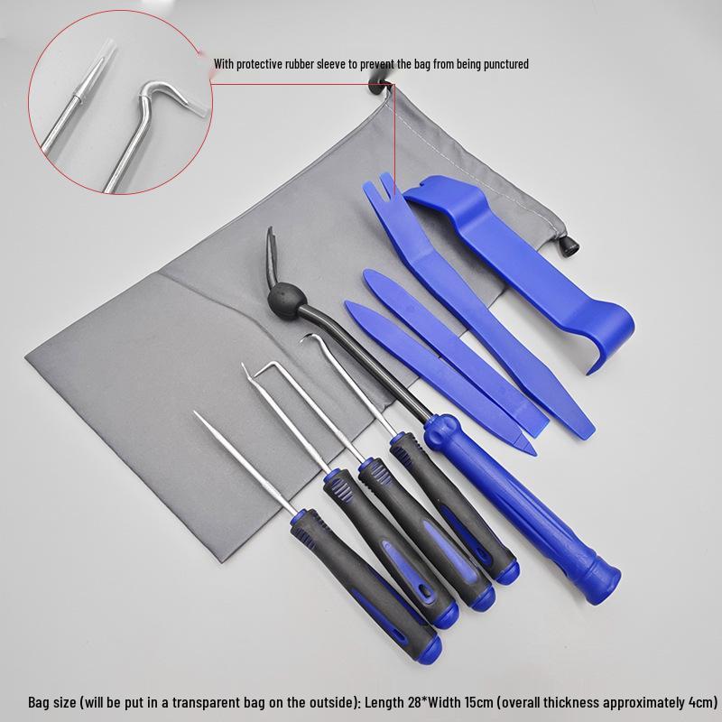 9-Piece Car Modification Tool Set: Door Panel & Audio Panel Removal Pry Bar Tools