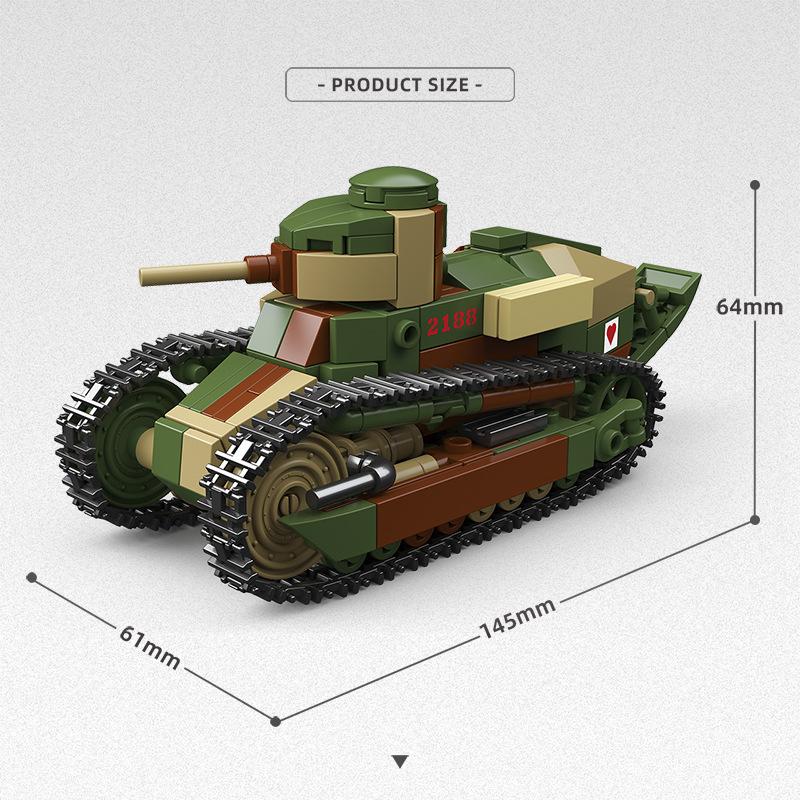Seconda Guerra Mondiale Militare Tedesco Unione Sovietica Carro Armato Mini Action Figures Set di Blocchi da Costruzione 4 Cannone d'Assalto Veicolo Corazzato Mattoncini dell'Esercito Giocattoli per Adulti