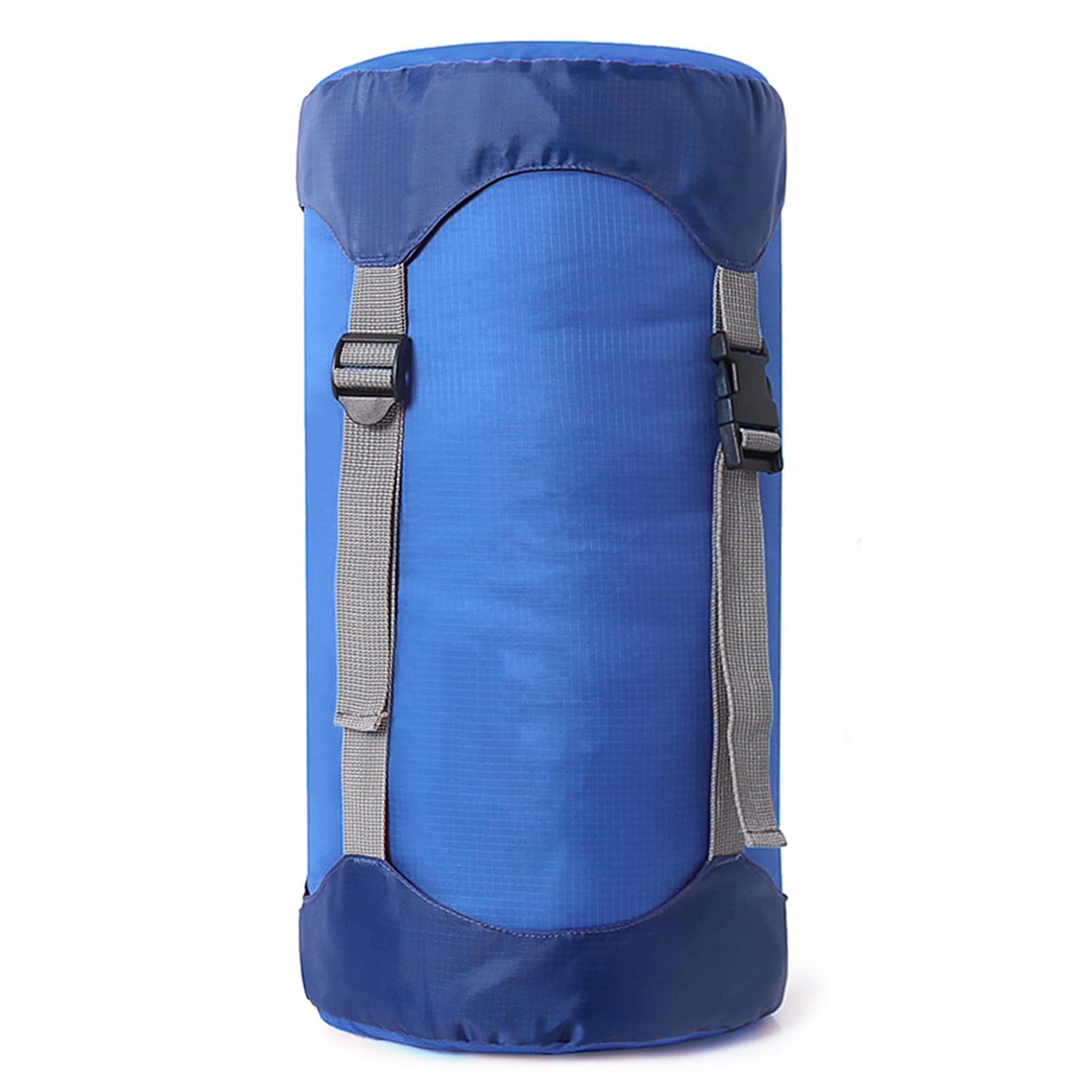 

Sleeping Bag Stuff Sack Water Resistant & Ultralight Outdoor Storage Bag Space Saving Gear for Camping Hiking M синій