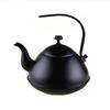 Thickened Stainless Steel Black Classical Teapot for Restaurant and Hotel, Induction-Compatible, Small Tea Art Kettle.