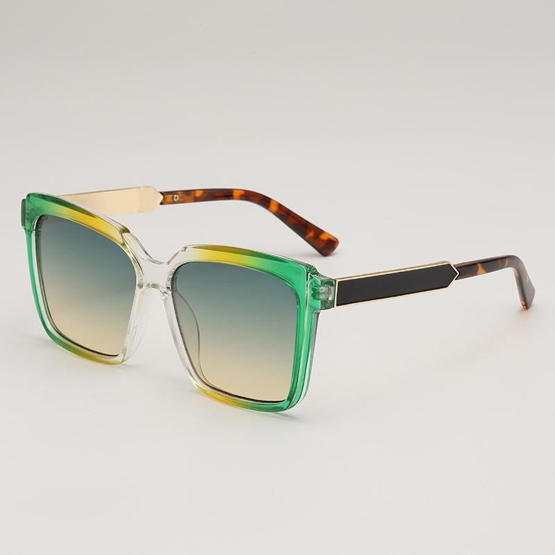 

Stylish Square Large Frame Decoration Sunglasses for Women Women Men Elegant Glasses Set Summer Dance Party Holiday Gift UV400 as picture