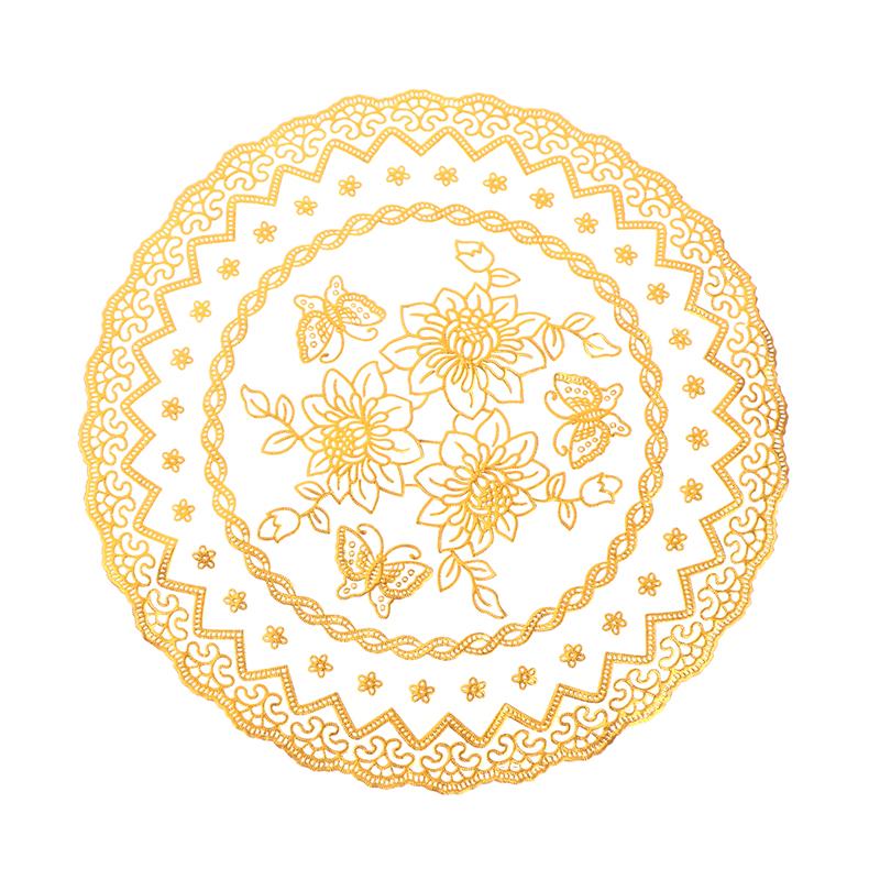 3D Lace Embroidery Table Place Mat Christmas Pad  Napkin Doily Kitchen