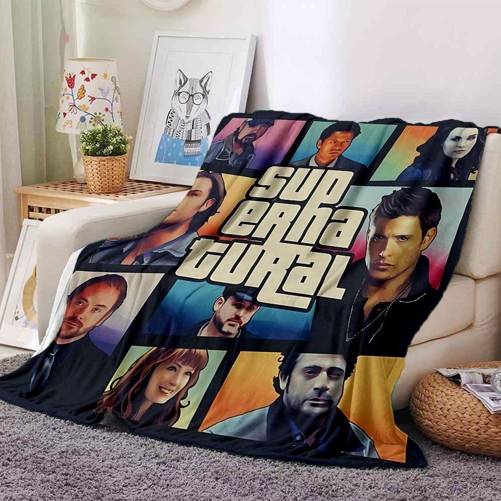 1pc Supernatural 20 Blanket Soft Warm Throw for Home, Office, Travel All Season Cozy Bedding Gift, Office Cozy Accessory