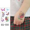 Ruikalong Cartoon Mermaid & Butterfly Glitter Tattoo Stickers for Children