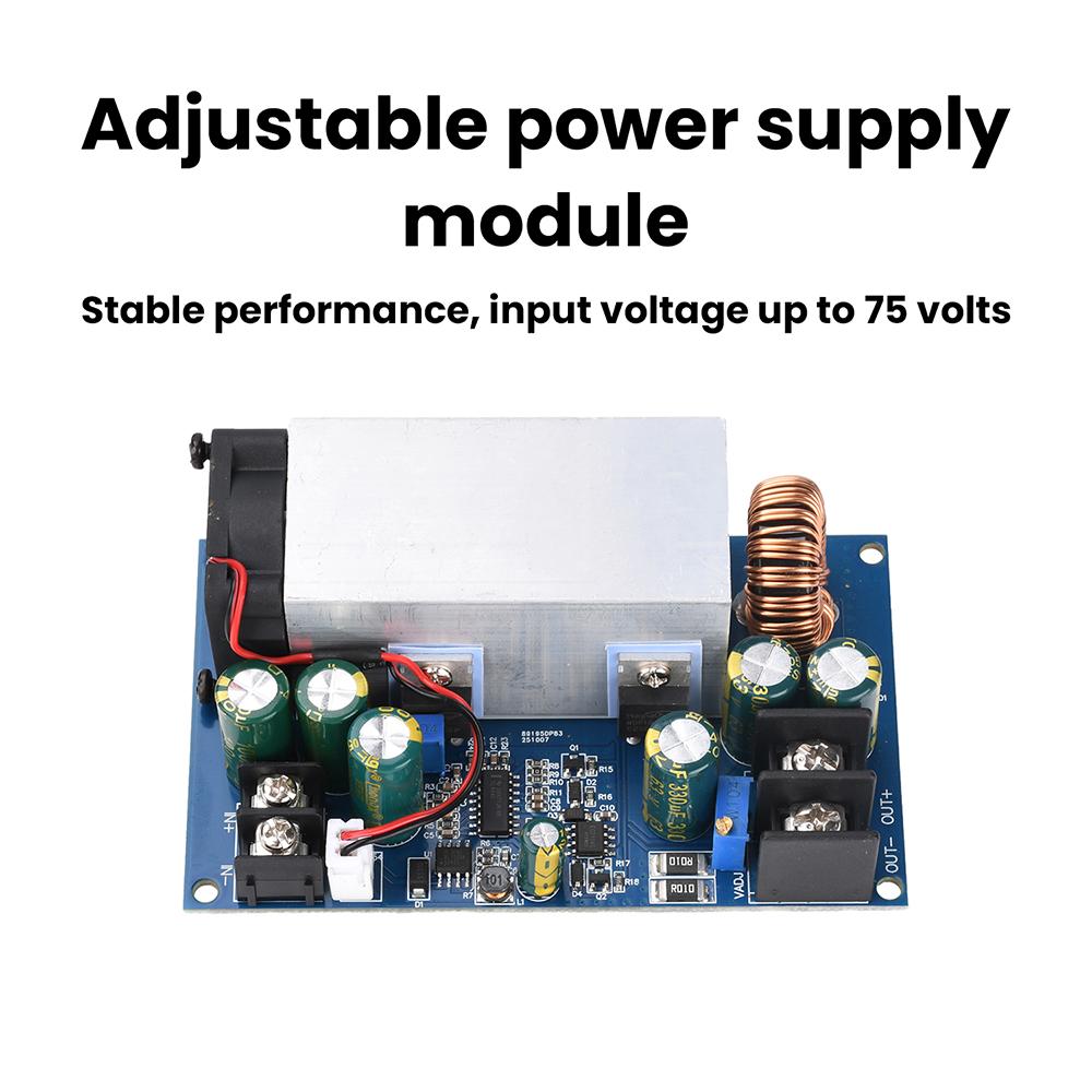 DC12-75V 600W 25A DC-DC Buck Constant Voltage Constant Current Converter Buck Regulator Adjustable Step-down Power Supply Module
