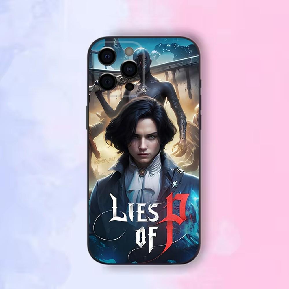 Game L-Lies Of P Phone Case For iPhone16,15,14,13,12 Mini 11 Pro XR,X,XS,MAX 7,8 Plus Silicone Cover Soft Black