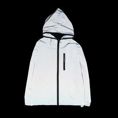 Men's High-Visibility Reflective Cycling Vest - Bright Silver Fluorescent Outerwear, Plus Size Available