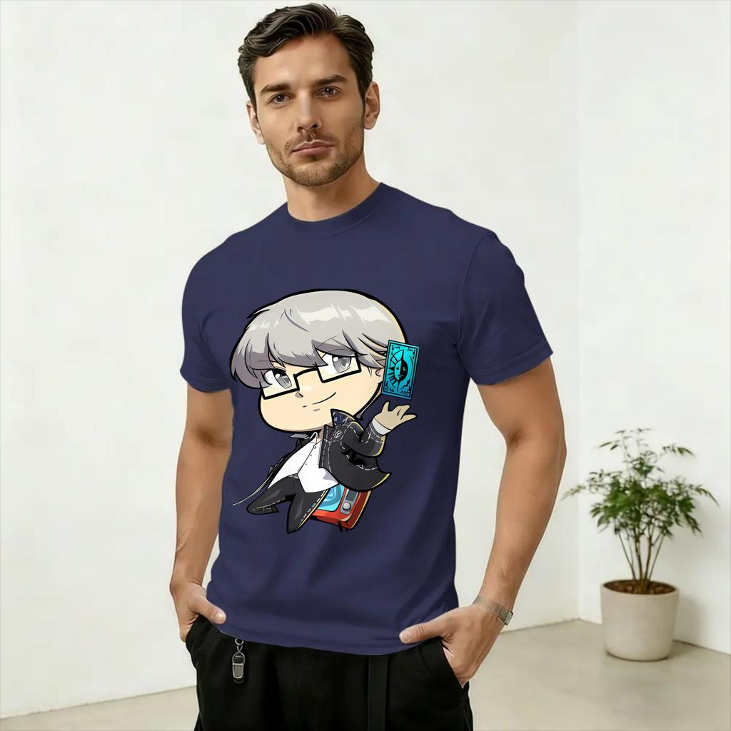 Yu Narukami PPersonas Pure Cotton T Shirt For Unisex Beach Awesome T Shirts O Neck Hip Hop Tees Oversize Hot Sale Tops