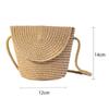 1Pieces New Flip Style Change Mini Bag Fashionable Straw Woven One Shoulder Crossbody Mountaineering Bag