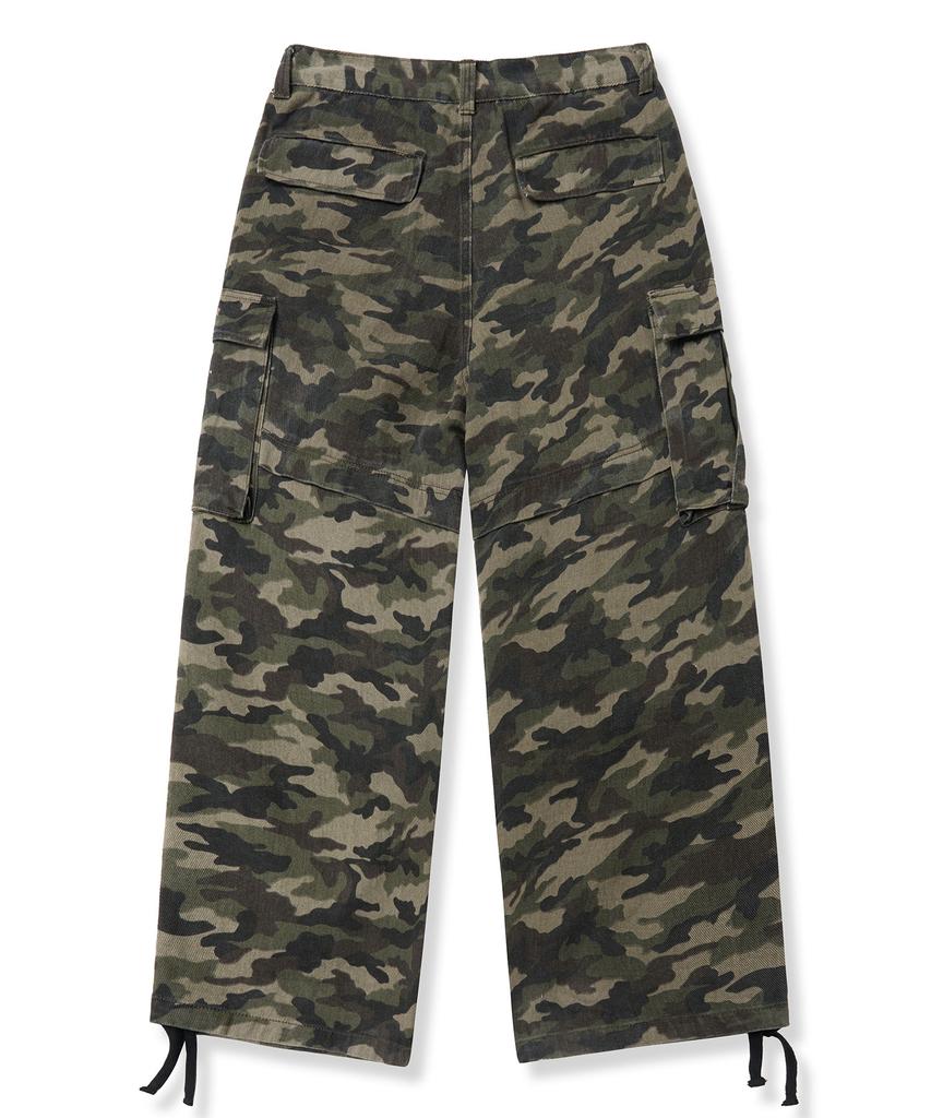 BROWNBREATH Camo Tag Cargo Pants - Green
