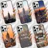 New York City Phone Case For iPhone 17 Air 16 Pro Max 15 14 Plus 11 12 13 Soft Bumper Shell Cover Coque