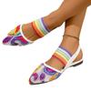 Large size sandals women's summer new mesh casual versatile color flat sandals