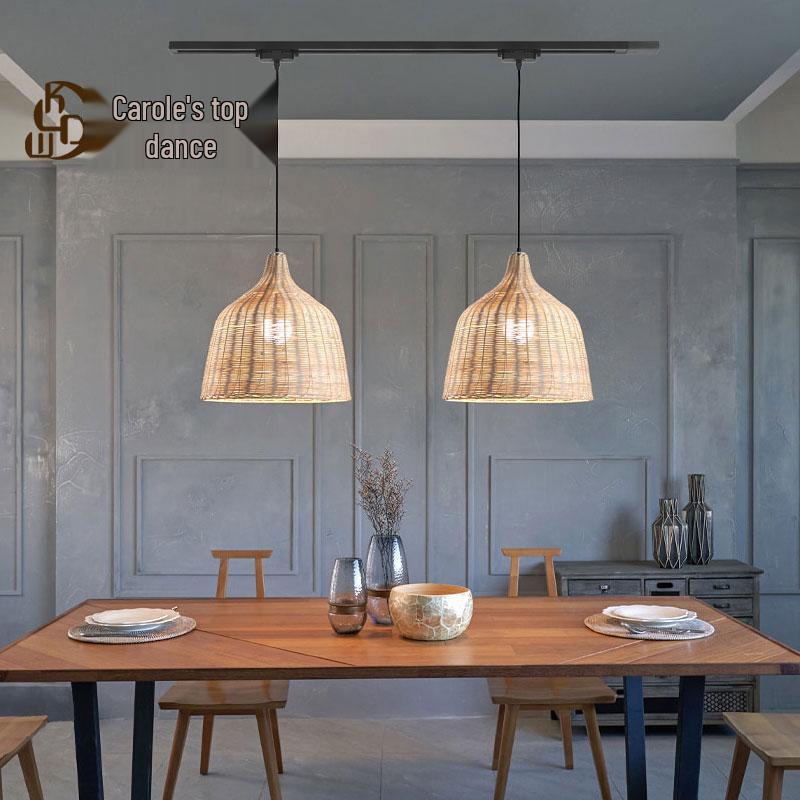 Zen Bamboo Rattan Pendant Lamp for Tea Rooms and Restaurants