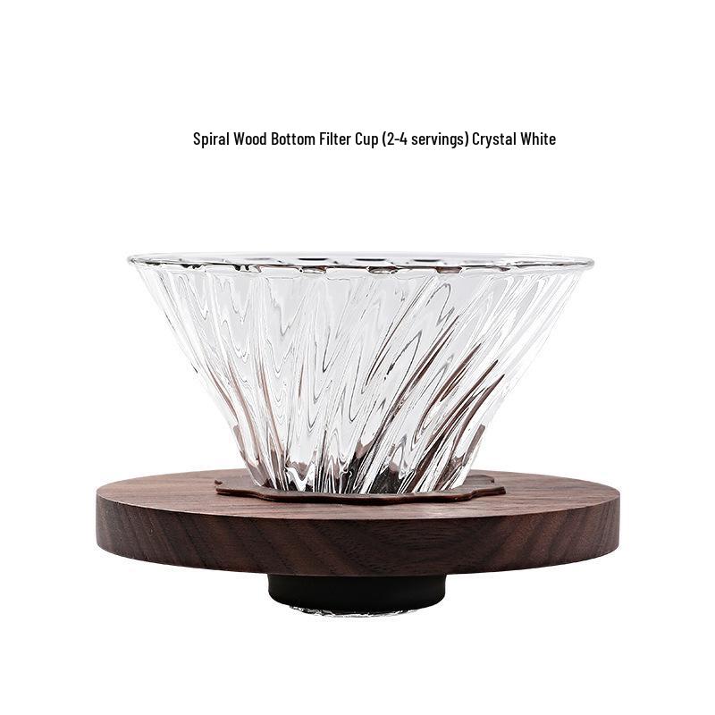 Cloud Pot Spiral Pour-Over Coffee Maker with Borosilicate Glass and Filter Cup - Customizable Logo Option