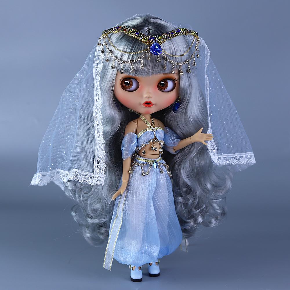 ICY blyth pop 1/6 Pop BJD Gewrichtslichaam Bruine huid Mat gezicht 30cm speelgoed cadeau Anime Girl SD