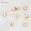 18K Gold Plated Heart Magnet Clasps Charms Brass Metal Magnetic Connector For Bracelet Necklace Making DIY Accessories Wholesale