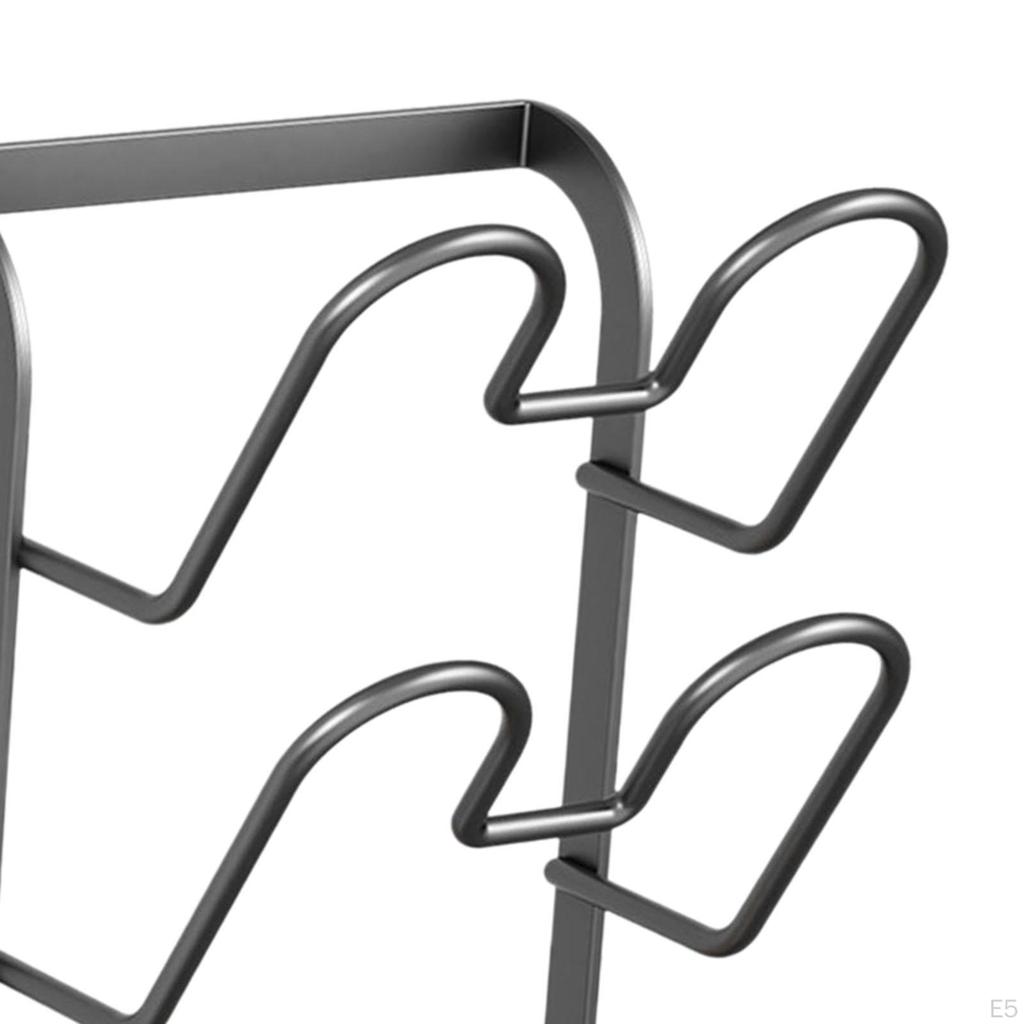 Pot Lid Holder Carbon Steel Cover Storage Rack Easy to Install Cookware Grid Wall Mount