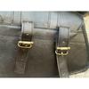 Combo Pack Of 3 Real Black Leather Motorcycle Saddle Bags 3 Side Pouch Panniers