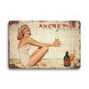 Metal Tin Signs Pinup Girl Beers Wall Decoration Plaque Vintage Art Poster Iron Painting for Man Cave Home Cafe Garden Club Bar