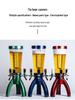 3L Lichtgevende Drie-Kops Likeur Dispenser met Kraan, Tapbier Vat voor Bars