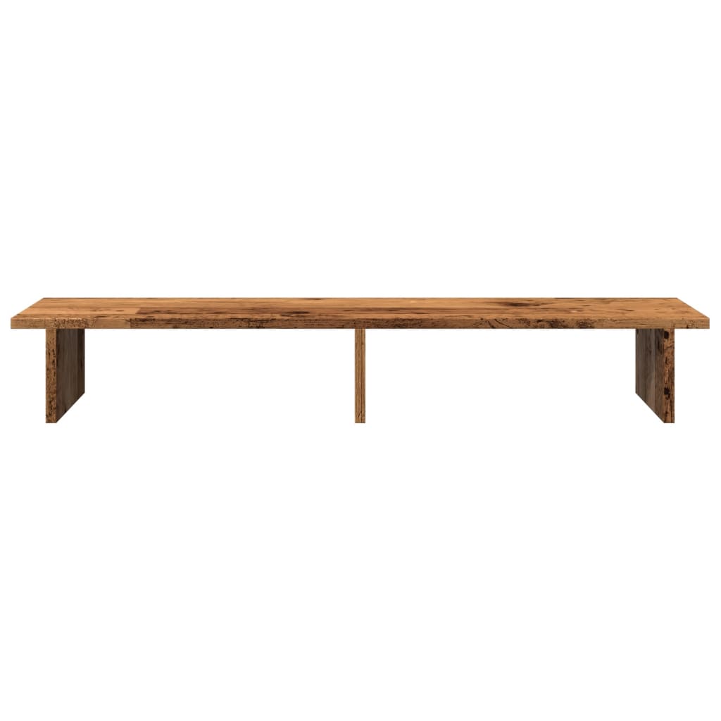 Monitor Stand Rustic Wood Look 100 X 27 X 15 Cm Engineered Wood