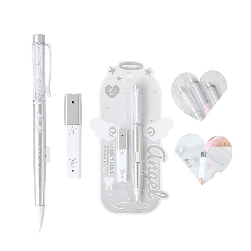 Automatic Writing Pencil Mechanical Pencil with 0.5mm Refills For Technical Drawing And Daily Note Taking Sketching