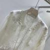 Summer Clothes Chinese Style High-End Nail Bead Embroidery Sun Protection Jacket Round Neck Design Baseball Jacket Top