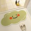 Silica Diatomaceous Mud Bath Mat Bathroom Entryway Non-Slip Fast Drying Cartoon Design Floor Rug