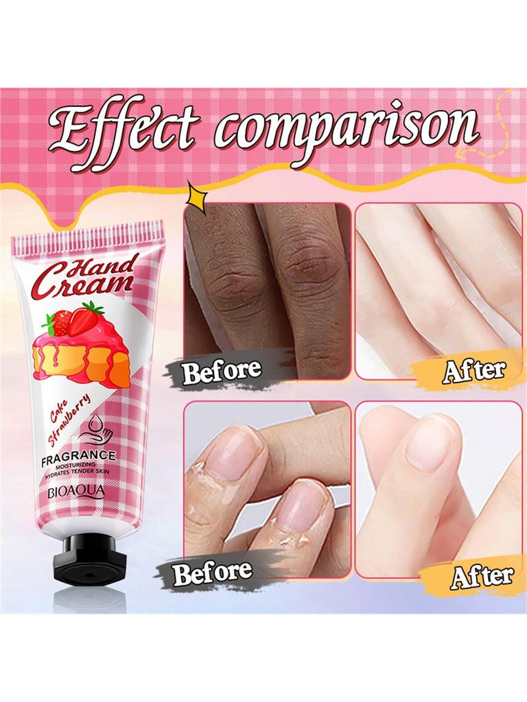 1Pc FRUIT CAKE MOISTURIZING HAND CREAM. Brighten Skin Tone Moisturize Hand. Moisturiz Sooth Hand. Im