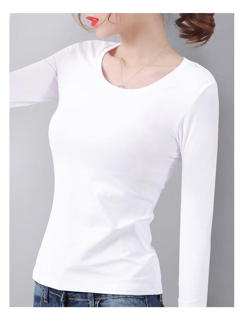 

Женская черная флисовая рубашка с длинным рукавом - Теплый облегающий топ большого размера для осени/зимы M (90-100 jin)