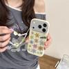 Colorful Glitter Lily Flower Phone Case for iPhone 17, 16 Pro Max, 15, 14 - Women's Minimalist Design