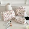 Fashion Korean Fresh Style Bow Makeup Bag Large Capacity Pencil Cases Multi-Function Stationery Organizer Cosmetics Storage Bag