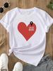 (Asian Size)  trend lovely flower style o-neck Women's Top T Clothing Print Short Sleeve T-shirts Fashion Female Casual Graphic Tee