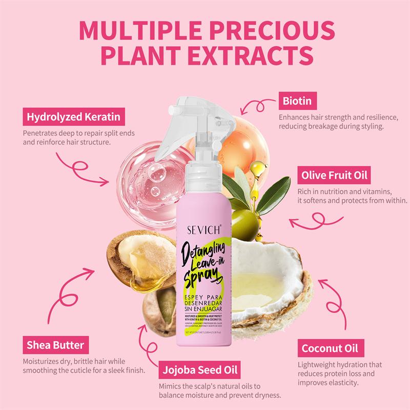 SEVICH Réparation cheveux secs antistatique revitalisant cheveux Spray soin des cheveux traitement 100ml