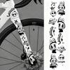 1 Set MTB Rennrad Rahmen Aufkleber Cartoon DIY Reflektierend Wasserdicht Fahrrad Aufkleber Für Fahrrad Rahmen Oberrohr