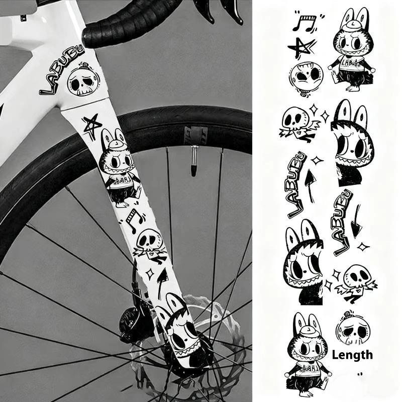 1 Set MTB Rennrad Rahmen Aufkleber Cartoon DIY Reflektierend Wasserdicht Fahrrad Aufkleber Für Fahrrad Rahmen Oberrohr