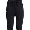 Under Armour Štýlové Ležérne Jednofarebné Jednoduché Šnurovacie Stredne Vysoký Pás Pletené Športové Nohavice Dámske spodky Čierna 1387225-001