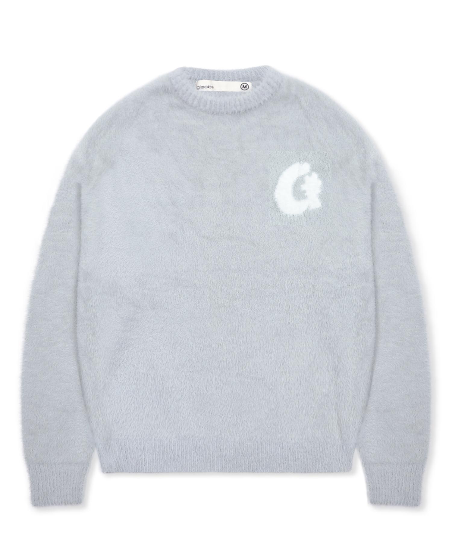 Gluck Gnt066 Laffin Hairy Pullover Knit (Gray) Gray/M