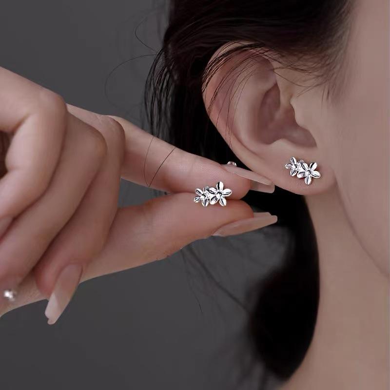 Raising Ear Holes, Small Stud Earrings for Women, Simple, Sweet, Small and Fresh Earrings, Niche Design, Versatile Earrings