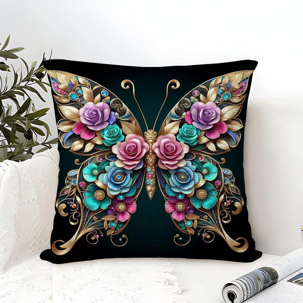Beautiful Scenery, Elegant Natural Prints Pillow Case Linen Pillow Case Sofa Home Decor Cushion Cover Cushion Cove