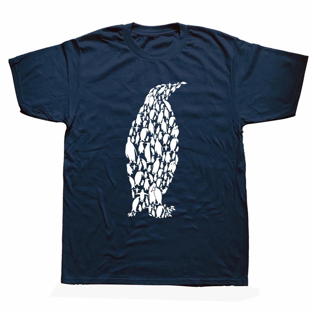 Penguins of the World Funny Animals Cute Penguin Tee Tops Round Neck ShortSleeve Fashion Tshirt Clothing Casual Basic Tshirts