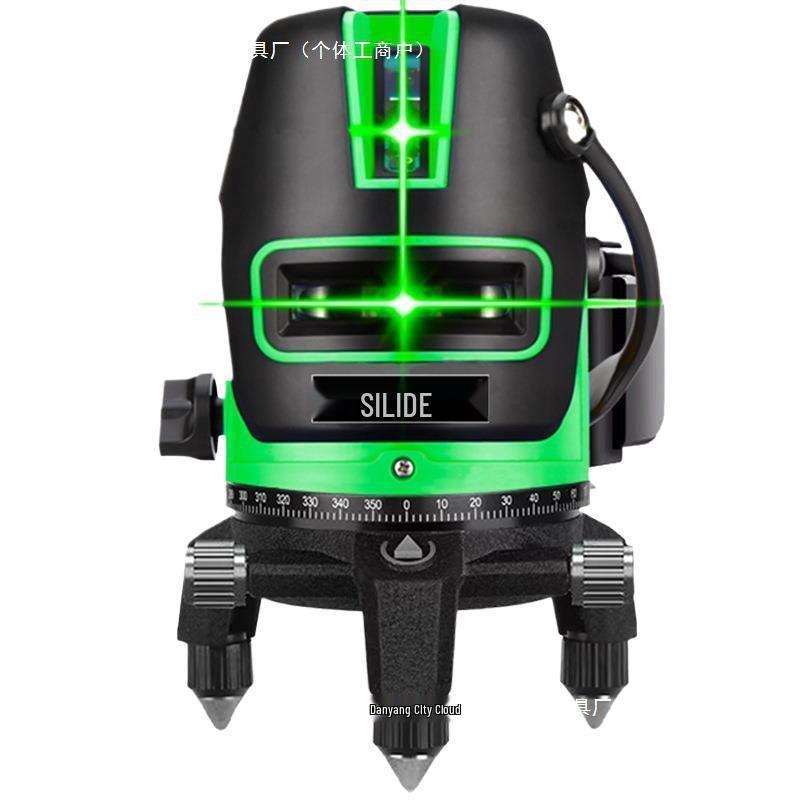 Outdoor High-Precision Green Laser Level with Infrared and Automatic 2-Line/5-Line Drawing
