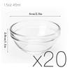 Multi Functional Cake Mold Glass Bowl High Temperature Resistant Pudding Jelly Beauty Salon Essential Oil Facial Mask Bowl