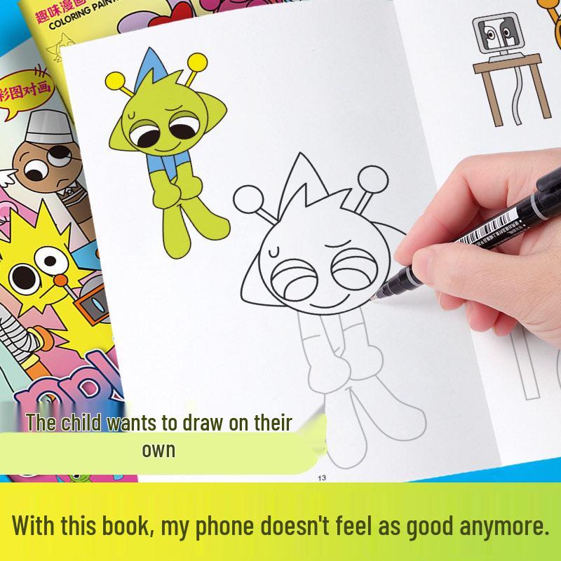 Rhythm Box Children s Cartoon Tracing and Coloring Book
