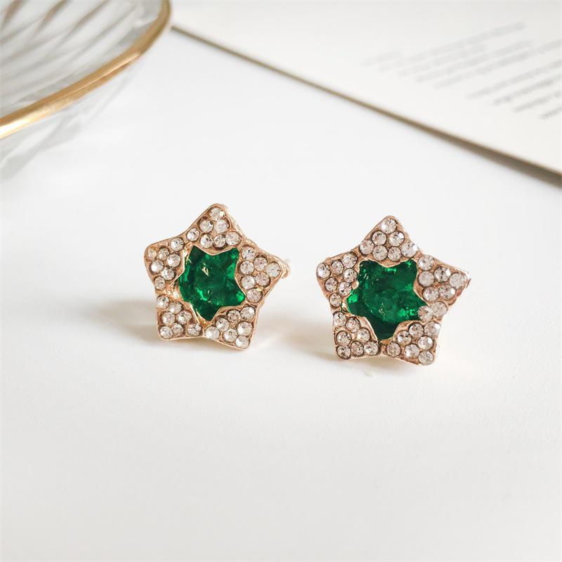 Retro Kreatywne Geometryczne Kolczyki Sztyfty z Diamentami i Perłami dla Kobiet