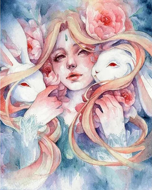 5D DIY diamentowe malowanie elfy i anioły pełne kwadratowe okrągłe wiertło diamentowe hafty zwierząt obraz z kryształu górskiego ręcznie robiony prezent