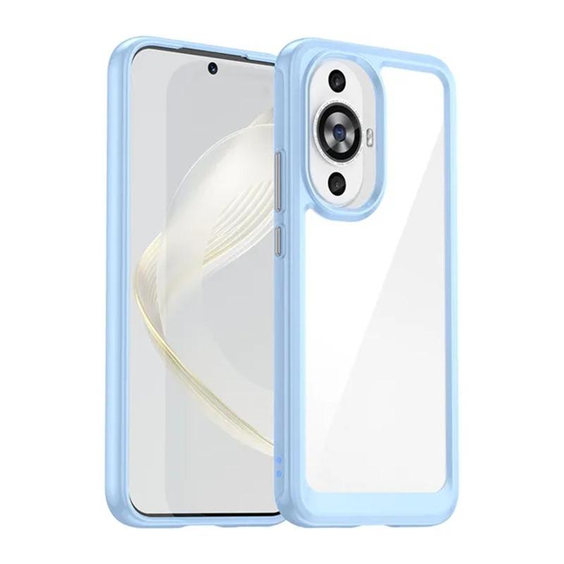 

Case For Huawei nova 12s 12 s nova12s FOA-LX9 Case Soft Silicone Edge Hard Simple Back Phone Cover For Huawei nova 12s синій