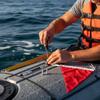 Kayak Safety Flag Kit Collapsible Secure for Kayaking, Boaters